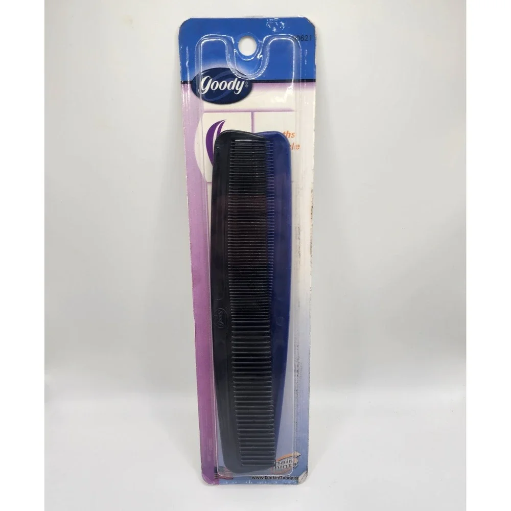 Goody 2 Pack VTG 2000 Black Blue Styling Comb 7